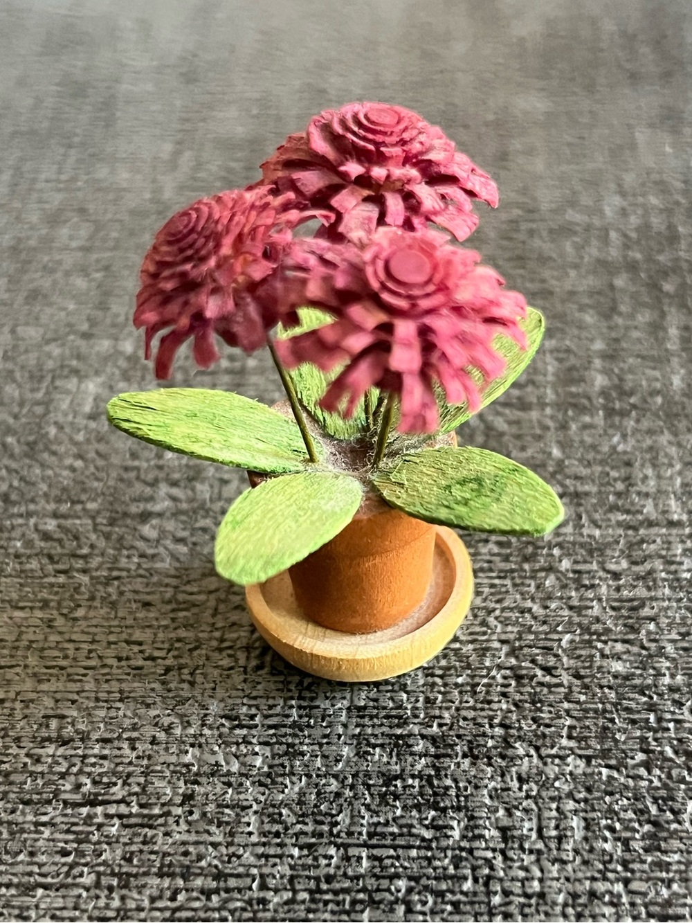 Mini flowers in a pot